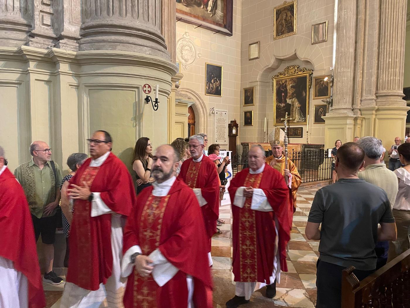 Los laicos peregrinaron juntos a la Catedral en Pentecostés