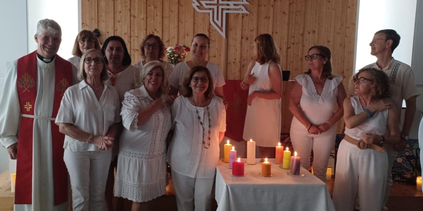 Vigilia Ecuménica de Pentecostés celebrada en la Iglesia Evangélica Luterana de Finlandia, en la localidad malagueña de Los Boliches.