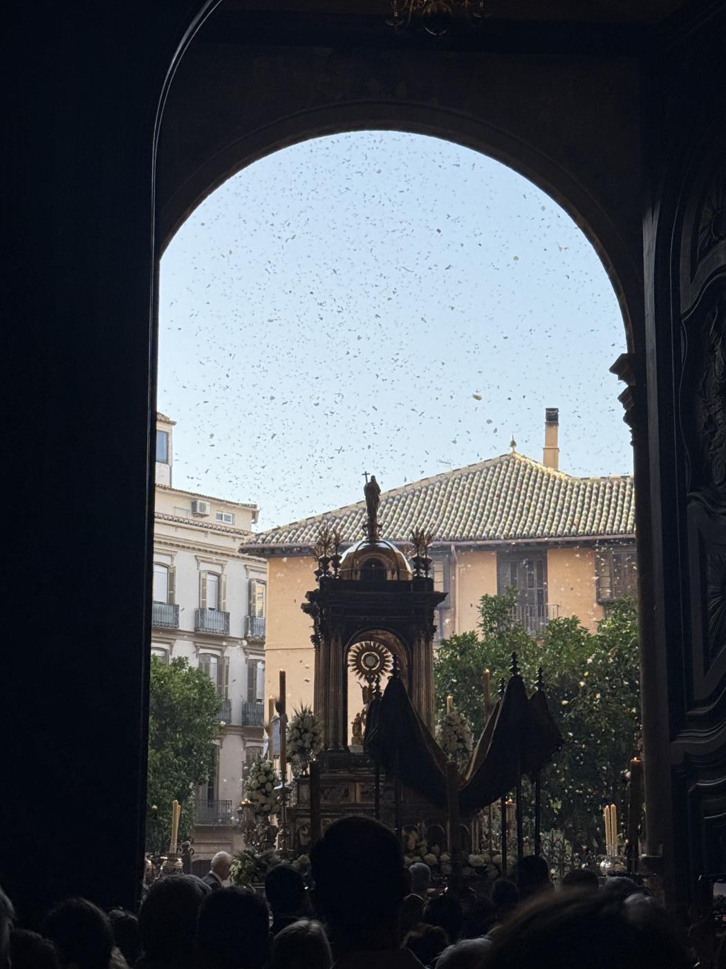 Imágenes de la procesión del Corpus Christi por las calles de Málaga