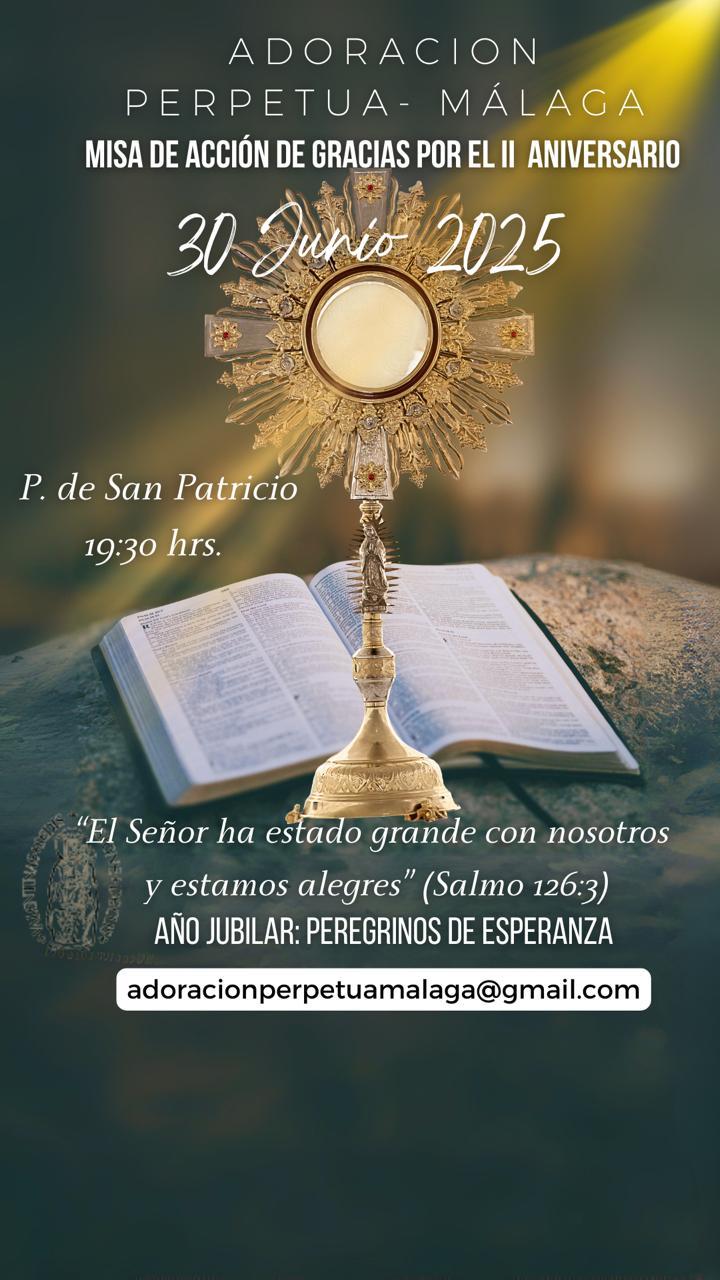 La capilla de Adoración Perpetua en Málaga cumple su segundo aniversario