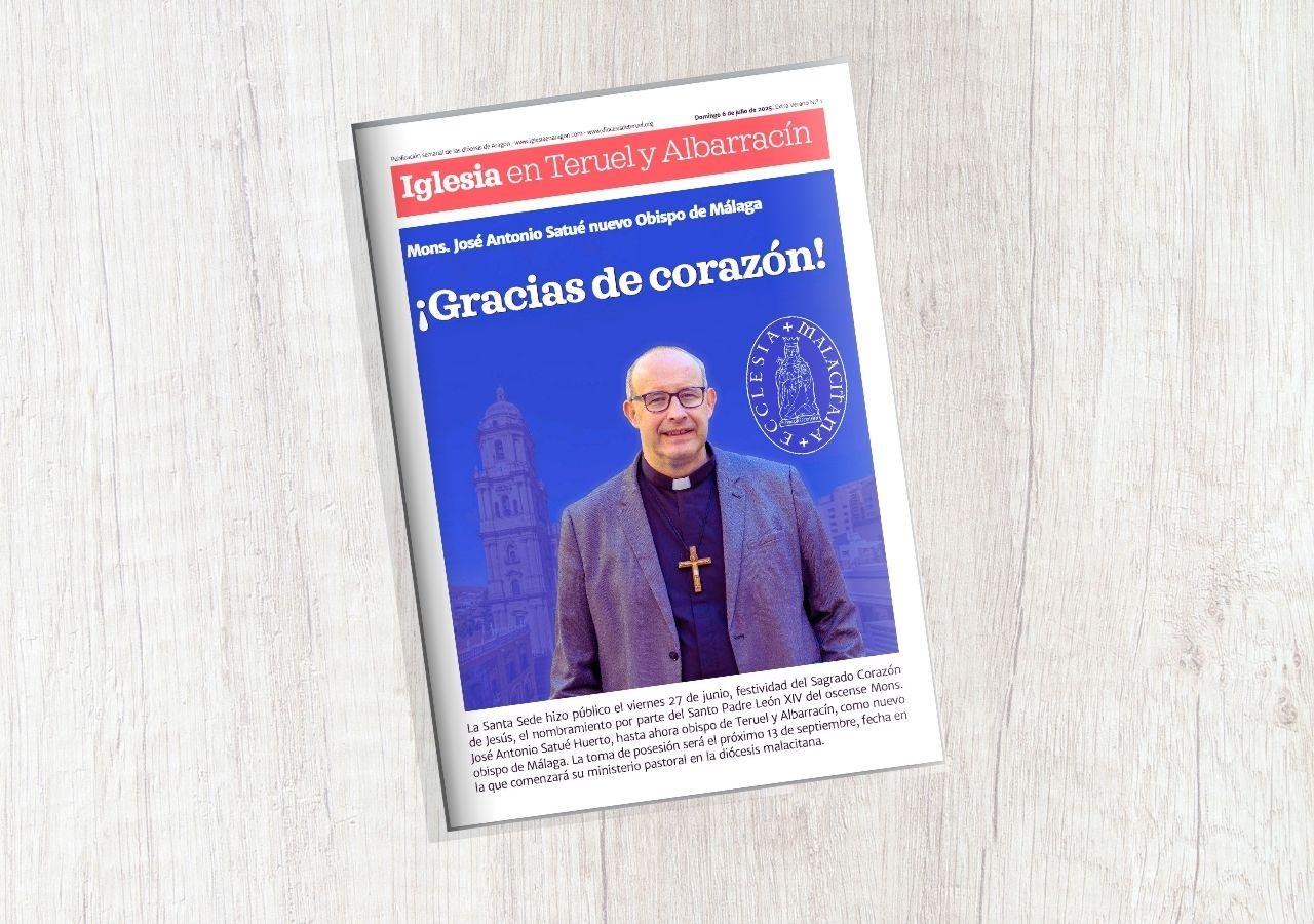 La revista diocesana de Teruel dedica su portada al nombramiento del nuevo obispo de Málaga