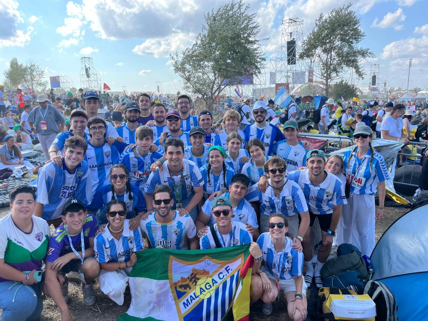 Malagueños en Tor Vergata