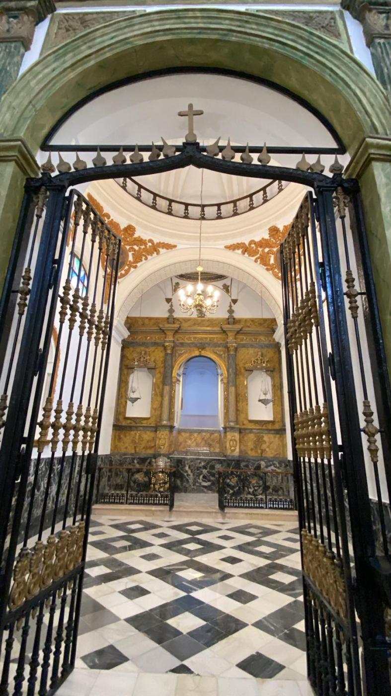 Interior de la parroquia de Cuevas de San Marcos tras su restauración