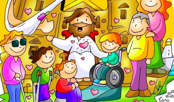 El Jubileo diocesano de las Personas con Discapacidad, ilustrado por Fano