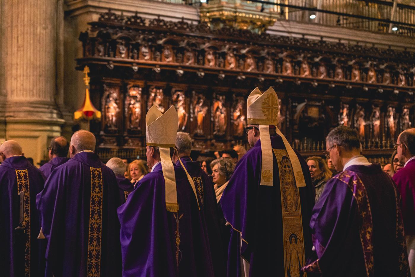 Misa por las víctimas del accidente ferroviario celebrada en la Catedral de Málaga